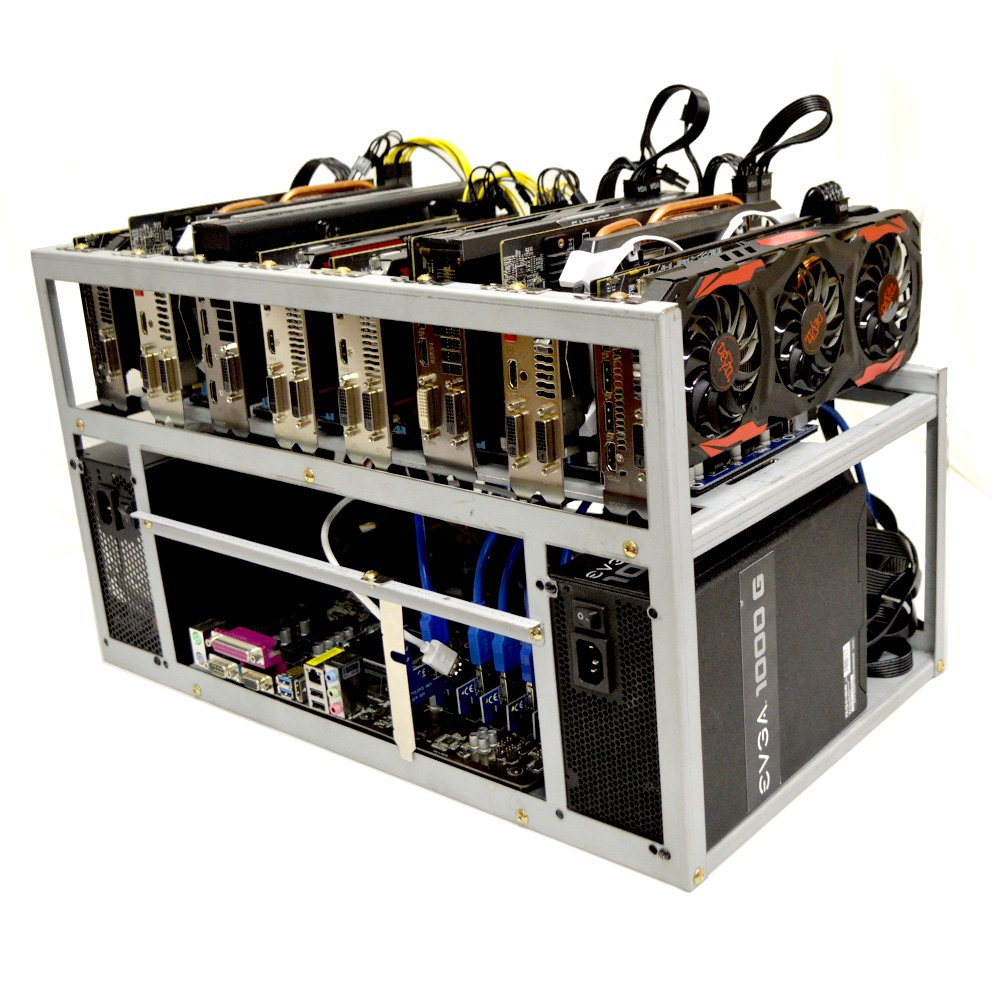 Cheap Efficient Bitcoin Mining Assembled Mining Rig Frame Allin - 